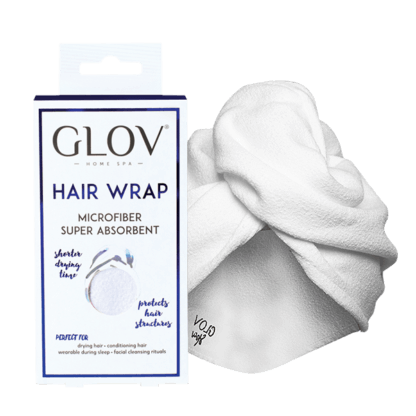 HAIR WRAP MICROFIBER WHITE